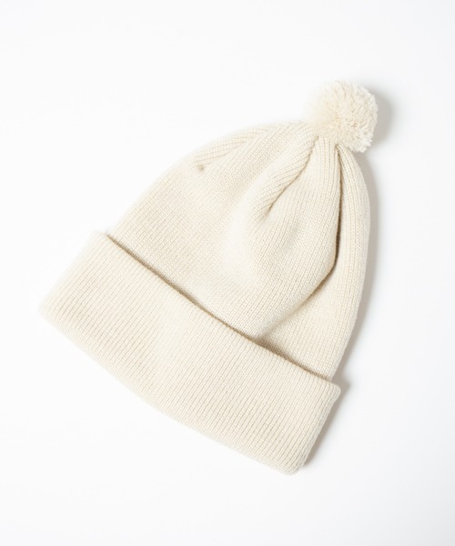 RACAL(ラカル)の「Pon-Pon Knit Watch / ポンポンニットワッチ(ニットキャップ/ビーニー・メンズ・アイボリー/ネイビー/ブラウン/ブラック/オレンジ/キャメル/グレイッシュベージュ/ダークグリーン・FREE)」の12枚目の写真