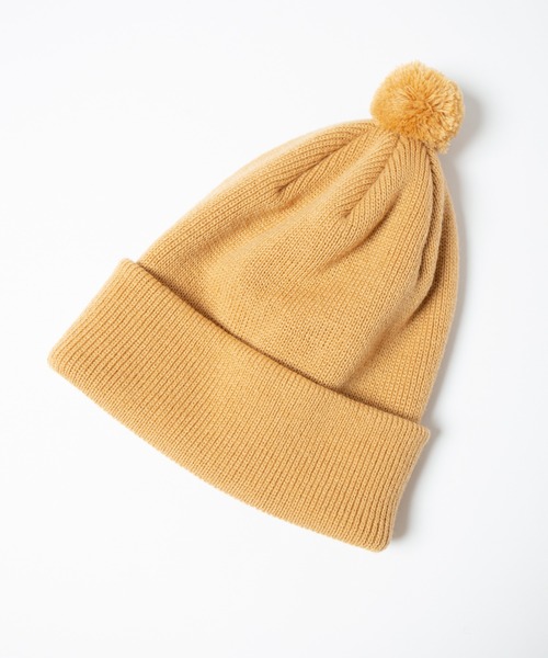 RACAL(ラカル)の「Pon-Pon Knit Watch / ポンポンニットワッチ(ニットキャップ/ビーニー・メンズ・アイボリー/ネイビー/ブラウン/ブラック/オレンジ/キャメル/グレイッシュベージュ/ダークグリーン・FREE)」の16枚目の写真
