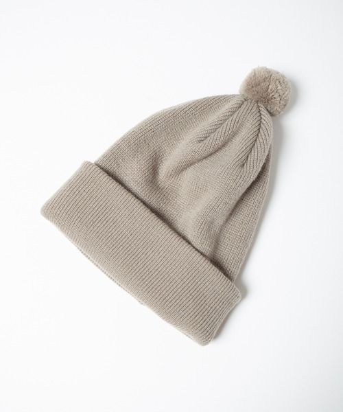 RACAL(ラカル)の「Pon-Pon Knit Watch / ポンポンニットワッチ(ニットキャップ/ビーニー・メンズ・アイボリー/ネイビー/ブラウン/ブラック/オレンジ/キャメル/グレイッシュベージュ/ダークグリーン・FREE)」の18枚目の写真