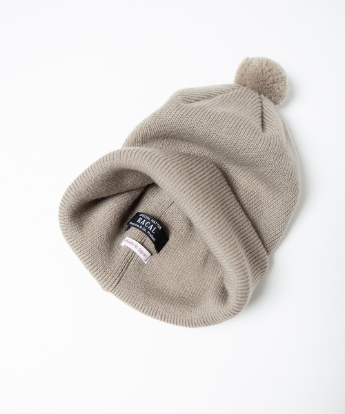 RACAL(ラカル)の「Pon-Pon Knit Watch / ポンポンニットワッチ(ニットキャップ/ビーニー・メンズ・アイボリー/ネイビー/ブラウン/ブラック/オレンジ/キャメル/グレイッシュベージュ/ダークグリーン・FREE)」の20枚目の写真