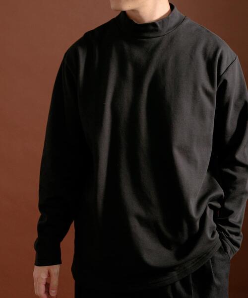 ITEMS URBANRESEARCH（アイテムズ アーバンリサーチ）の「発熱機能 ムジモックネックカットソー（Tシャツ/カットソー・メンズ・ホワイト/ブラック/モカ・MEDIUM/LARGE）」の13枚目の写真