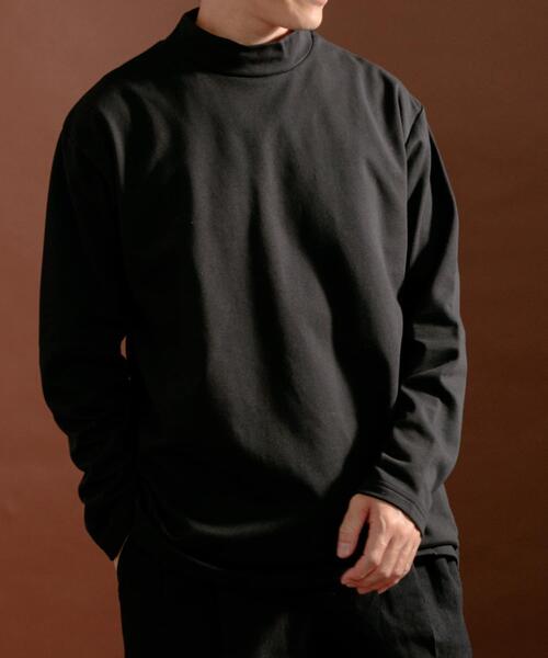 ITEMS URBANRESEARCH（アイテムズ アーバンリサーチ）の「発熱機能 ムジモックネックカットソー（Tシャツ/カットソー・メンズ・ホワイト/ブラック/モカ・MEDIUM/LARGE）」の14枚目の写真