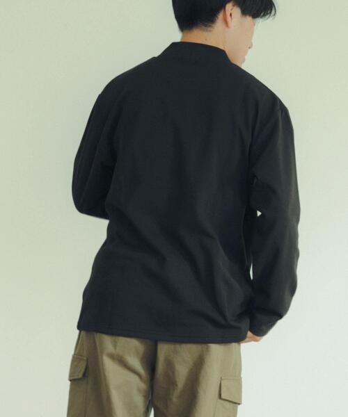 ITEMS URBANRESEARCH（アイテムズ アーバンリサーチ）の「発熱機能 ムジモックネックカットソー（Tシャツ/カットソー・メンズ・ホワイト/ブラック/モカ・MEDIUM/LARGE）」の19枚目の写真