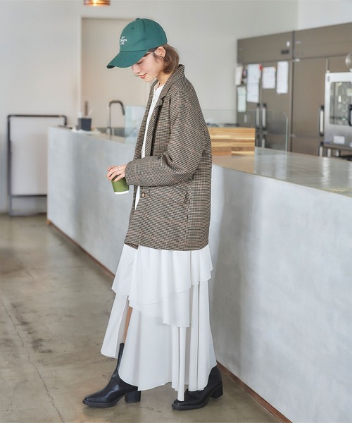 titivate(ティティベイト)の「ダブルテーラードジャケット(テーラードジャケット・レディース・モカ/ブラウン系その他/アイボリー/ブラック・M)」の14枚目の写真