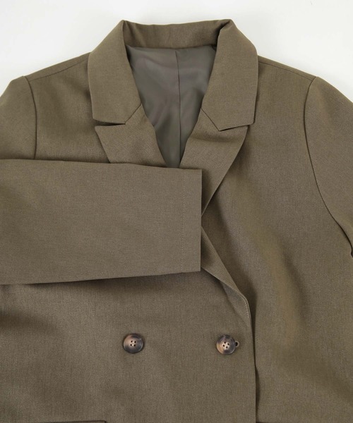 titivate(ティティベイト)の「ダブルテーラードジャケット(テーラードジャケット・レディース・モカ/ブラウン系その他/アイボリー/ブラック・M)」の20枚目の写真