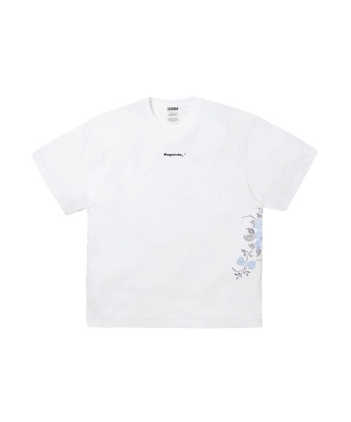 LEGENDA（レジェンダ）の「レジェンダ 12th カラーローズ エンブロイダリー Tシャツ / LEGENDA 12th Color Rose Embroidery T-shirt（Tシャツ/カットソー・メンズ・ブラック×パープル/ブラック/ホワイト×ブルー/ホワイト×パープル/ブラック×ブルー・FREE）」の2枚目の写真