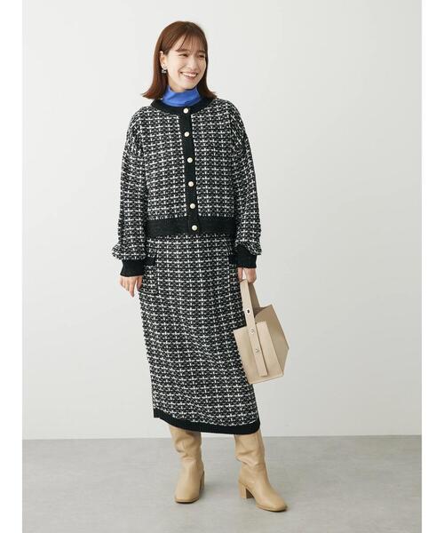 Furryrate(ファーリーレート)の「・furry rate ツィードラメニットカーディガン(カーディガン/ボレロ・レディース・オレンジ/ブラック・FREE)」の17枚目の写真