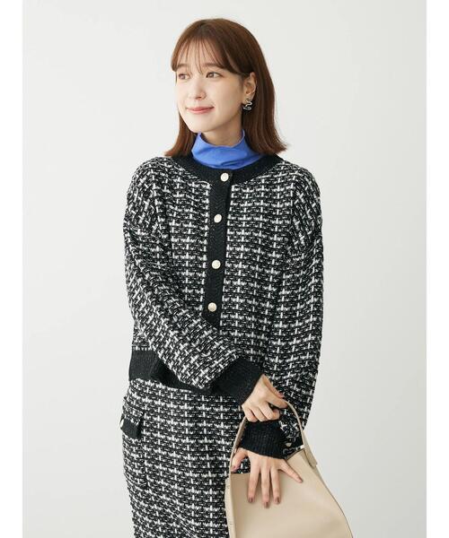 Furryrate(ファーリーレート)の「・furry rate ツィードラメニットカーディガン(カーディガン/ボレロ・レディース・オレンジ/ブラック・FREE)」の20枚目の写真