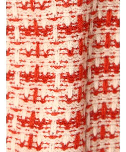 Furryrate(ファーリーレート)の「・furry rate ツィードラメニットカーディガン(カーディガン/ボレロ・レディース・オレンジ/ブラック・FREE)」の12枚目の写真