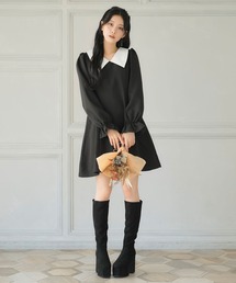 選べる丈美シルエット長袖ワンピース