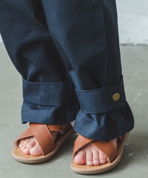 pairmanon（ペアマノン）の「テーパード裾デザインロングパンツ（その他パンツ・キッズ・ベージュ/ネイビー/ライトグリーン/アイボリー・100/110/120/130/140/150/90）」の11枚目の写真