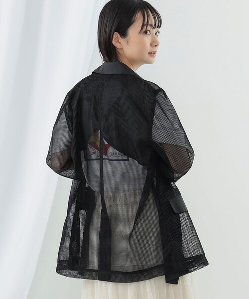 Ray BEAMS / メッシュ ダブル ジャケット 24SS 新品未使用】Ray BEAMS / メッシュ ダブル ジャケット 24SS