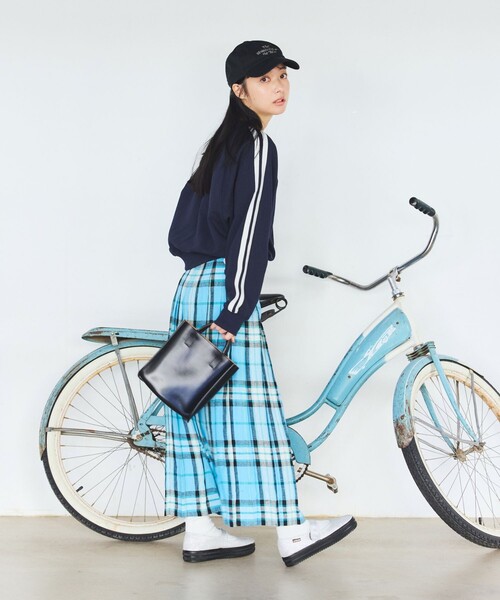 FREAK'S STORE(フリークスストア)の「prince/プリンス prince トラックプルオーバー/ラインスウェット(スウェット・レディース・オフホワイト/ライトグレー/グリーン/ネイビー・フリ-)」の14枚目の写真