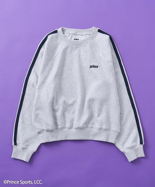 FREAK'S STORE(フリークスストア)の「prince/プリンス prince トラックプルオーバー/ラインスウェット(スウェット・レディース・オフホワイト/ライトグレー/グリーン/ネイビー・フリ-)」の19枚目の写真