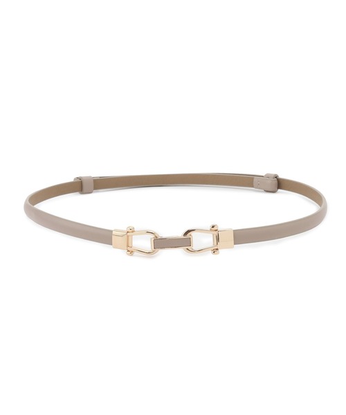 ROPE' PICNIC（ロペピクニック）の「10mmスムースくるみビットバックルスライドベルト（ベルト・レディース・ベージュ/キナリ/ブラック・FREE）」の6枚目の写真