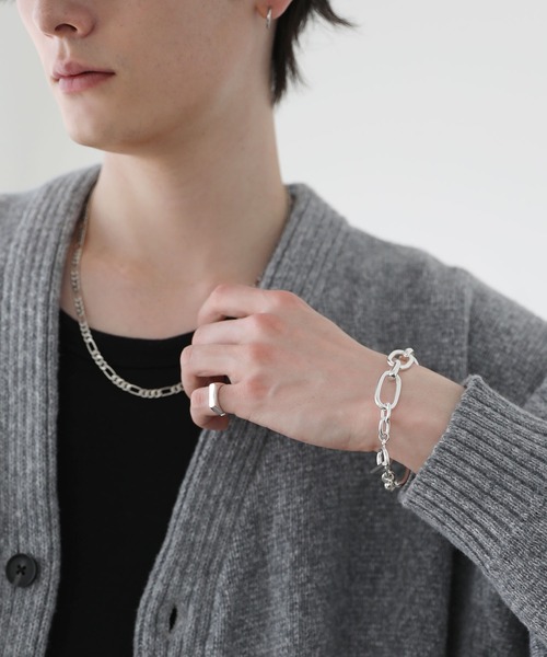JOEN（ジョエン）の「【SILVER925コーティング】ビッグチェーンアンカーブレスレット（ブレスレット・メンズ・シルバー・FREE）」の5枚目の写真