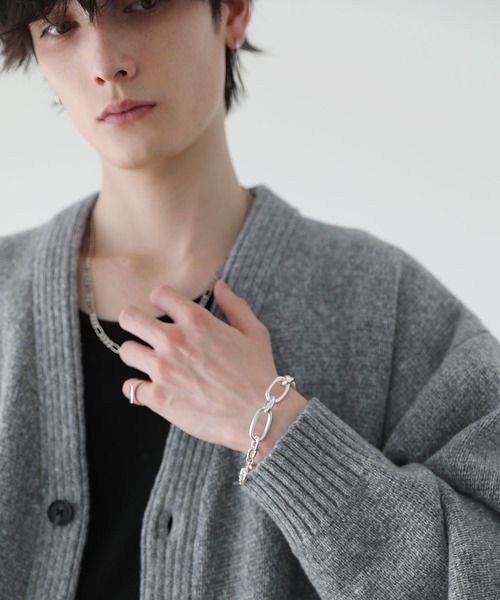 JOEN（ジョエン）の「【SILVER925コーティング】ビッグチェーンアンカーブレスレット（ブレスレット・メンズ・シルバー・FREE）」の4枚目の写真