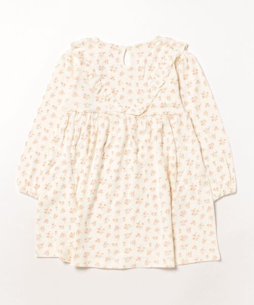 【セール】/Quincy Mae/LONG SLEEVE RUFFLE V DRESS | BLUSH FLORAL（その他ベビー用品）｜Quincy Mae（クインシーメイ）