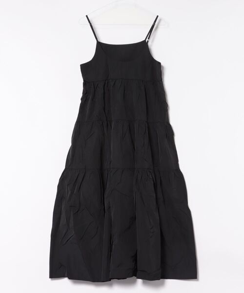 STYLEBLOCK（スタイルブロック）の「Nタフタティアードキャミワンピース（ワンピース・レディース・ブラック/ベージュ/ホワイト系その他/グリーン/ブルー・M）」の6枚目の写真
