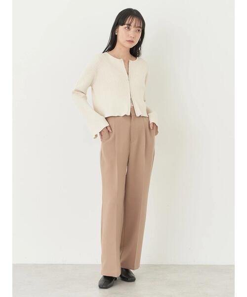 earth music&ecology（アースミュージックアンドエコロジー）の「ダブルジップカーディガン（カーディガン/ボレロ・レディース・ミント/グレー/アイボリー/ブラック・FREE）」の15枚目の写真