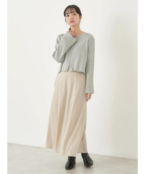 earth music&ecology（アースミュージックアンドエコロジー）の「ダブルジップカーディガン（カーディガン/ボレロ・レディース・ミント/グレー/アイボリー/ブラック・FREE）」の19枚目の写真