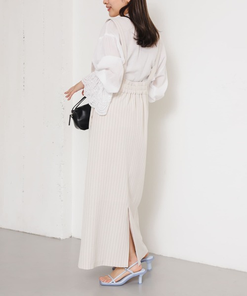 SENSE OF PLACE by URBAN RESEARCH（センスオブプレイスバイアーバンリサーチ）の「ジップデザインジャンパースカート（ワンピース・レディース・チャコールグレー/ブラック/ベージュ/ホワイト系その他・ONE/S）」の16枚目の写真