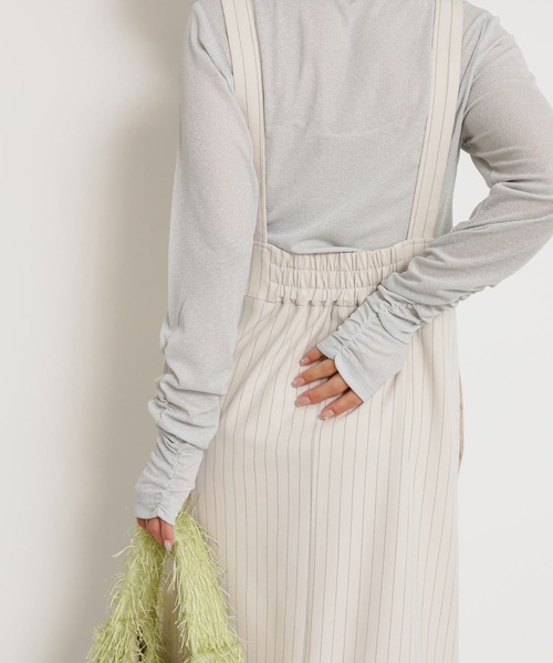 SENSE OF PLACE by URBAN RESEARCH（センスオブプレイスバイアーバンリサーチ）の「ジップデザインジャンパースカート（ワンピース・レディース・チャコールグレー/ブラック/ベージュ/ホワイト系その他・ONE/S）」の18枚目の写真