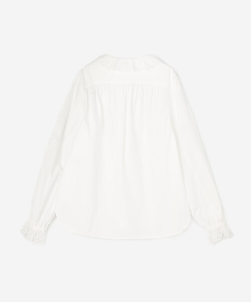 THE SHINZONE(ザ シンゾーン)の「THE SHINZONE | LACE COLLAR BLOUSE WOMEN(シャツ/ブラウス・レディース・ホワイト・F)」の3枚目の写真