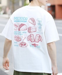 チチカカ（チチカカ）の「USAコットン メキシコフードプリントＴシャツ【ユニセックス】（Tシャツ/カットソー・メンズ）」