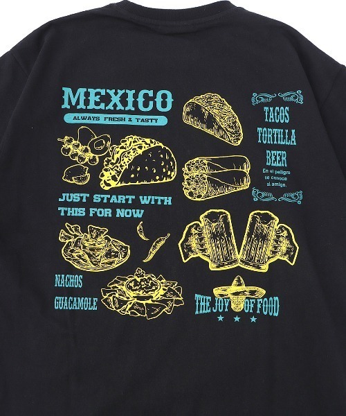 チチカカ（チチカカ）の「USAコットン メキシコフードプリントＴシャツ【ユニセックス】（Tシャツ/カットソー・メンズ・ホワイト/ブラック/その他1・LARGE/MEDIUM）」の14枚目の写真