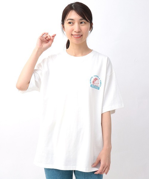 チチカカ（チチカカ）の「USAコットン メキシコフードプリントＴシャツ【ユニセックス】（Tシャツ/カットソー・メンズ・ホワイト/ブラック/その他1・LARGE/MEDIUM）」の4枚目の写真