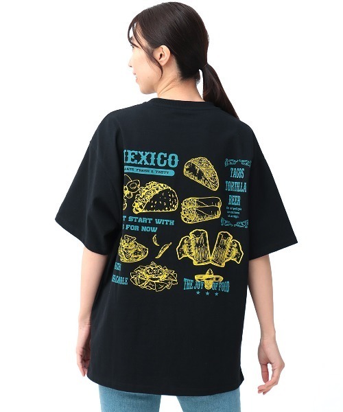 チチカカ（チチカカ）の「USAコットン メキシコフードプリントＴシャツ【ユニセックス】（Tシャツ/カットソー・メンズ・ホワイト/ブラック/その他1・LARGE/MEDIUM）」の9枚目の写真