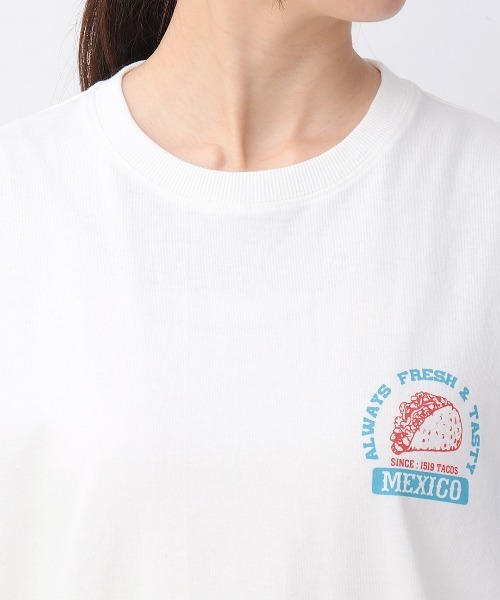 チチカカ（チチカカ）の「USAコットン メキシコフードプリントＴシャツ【ユニセックス】（Tシャツ/カットソー・メンズ・ホワイト/ブラック/その他1・LARGE/MEDIUM）」の11枚目の写真