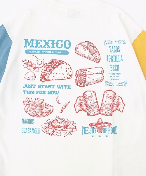 チチカカ（チチカカ）の「USAコットン メキシコフードプリントＴシャツ【ユニセックス】（Tシャツ/カットソー・メンズ・ホワイト/ブラック/その他1・LARGE/MEDIUM）」の15枚目の写真