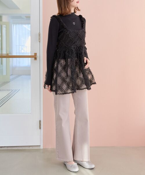 MAJESTIC LEGON（マジェスティックレゴン）の「アソートチュールキャミ（その他トップス・レディース・ブラック系その他/グレー/ホワイト系その他2・MEDIUM）」の14枚目の写真