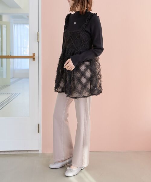 MAJESTIC LEGON（マジェスティックレゴン）の「アソートチュールキャミ（その他トップス・レディース・ブラック系その他/グレー/ホワイト系その他2・MEDIUM）」の12枚目の写真