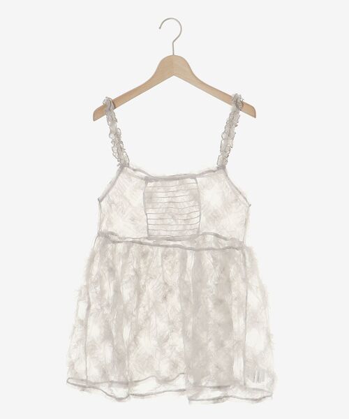 MAJESTIC LEGON（マジェスティックレゴン）の「アソートチュールキャミ（その他トップス・レディース・ブラック系その他/グレー/ホワイト系その他2・MEDIUM）」の21枚目の写真