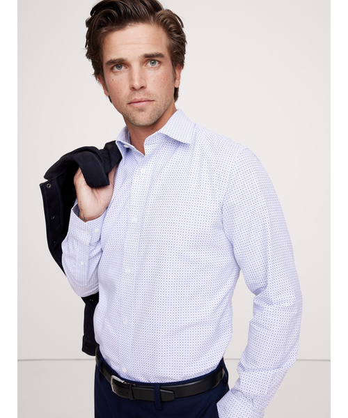 Banana Republic（バナナリパブリック）の「スタンダード リンクルレジスタント ドレスシャツ（シャツ/ブラウス・メンズ・ブルー/ブラック/ホワイト系その他/ホワイト×ネイビー/ライトグレー/ピンク/ライトブルー/ブルー系その他4・XL/L/S/M）」の18枚目の写真