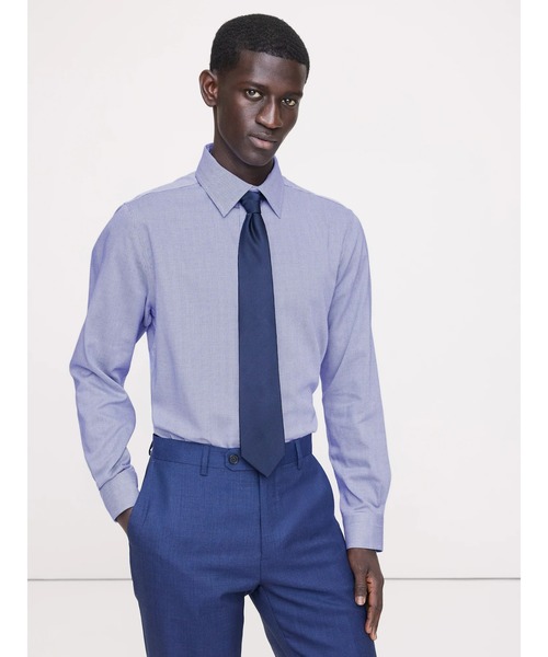 Banana Republic(バナナリパブリック)の「スタンダード リンクルレジスタント ドレスシャツ(シャツ/ブラウス・メンズ・ブルー/ブラック/ホワイト系その他/ホワイト×ネイビー/ライトグレー/ピンク/ライトブルー/ブルー系その他4/ナチュラル/ブルー系その他3/マルチ・XL/L/S/M)」の8枚目の写真