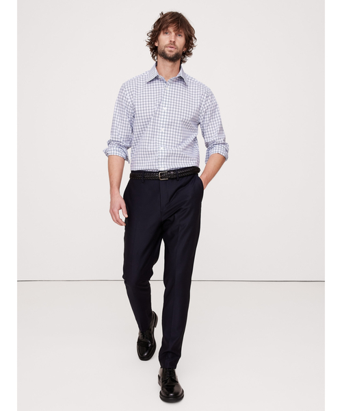 Banana Republic（バナナリパブリック）の「スタンダード リンクルレジスタント ドレスシャツ（シャツ/ブラウス・メンズ・ブルー/ブラック/ホワイト系その他/ホワイト×ネイビー/ライトグレー/ピンク/ライトブルー/ブルー系その他4・XL/L/S/M）」の13枚目の写真