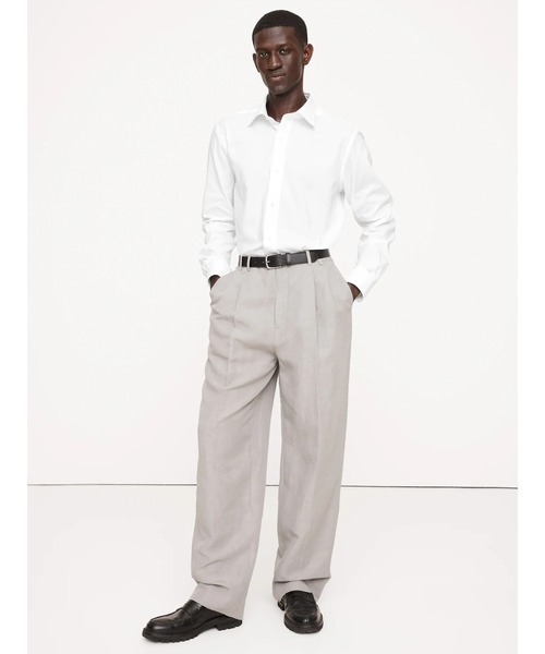Banana Republic(バナナリパブリック)の「スタンダード リンクルレジスタント ドレスシャツ(シャツ/ブラウス・メンズ・ブルー/ブラック/ホワイト系その他/ホワイト×ネイビー/ライトグレー/ピンク/ライトブルー/ブルー系その他4/ナチュラル/ブルー系その他3/マルチ・XL/L/S/M)」の16枚目の写真