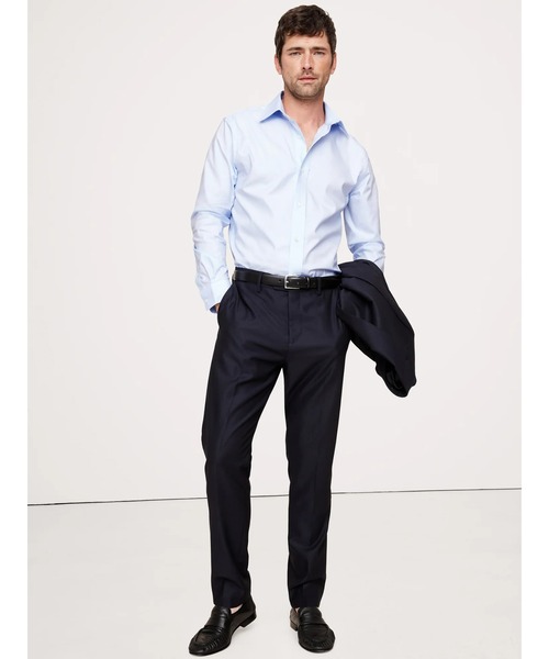 Banana Republic(バナナリパブリック)の「スタンダード リンクルレジスタント ドレスシャツ(シャツ/ブラウス・メンズ・ブルー/ブラック/ホワイト系その他/ホワイト×ネイビー/ライトグレー/ピンク/ライトブルー/ブルー系その他4/ナチュラル/ブルー系その他3/マルチ・XL/L/S/M)」の18枚目の写真