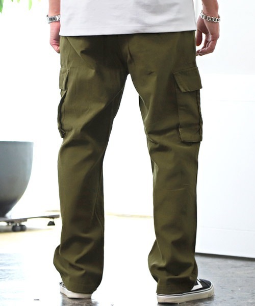 LUXSTYLE(ラグスタイル)の「ツイルカーゴパンツ(カーゴパンツ・メンズ・カーキ/ベージュ/ブラック・M/L/XL)」の4枚目の写真