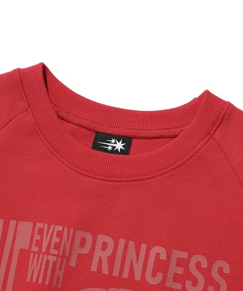 NICE GHOST CLUB(ナイスゴーストクラブ)の「A'GEM/9 × .kom『NICE GHOST CLUB/ナイスゴーストクラブ』 PRINCESS SWEATSHIRTS/プリンセスデザイン プルオーバー スウェット(スウェット・メンズ・ブラック/レッド・L/M)」の15枚目の写真