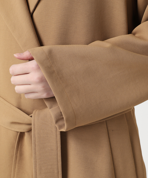 L’ESSAGE 24SS DULFニュアンスコート ロングコート ベルト付 journal standard L'essage（ジャーナルスタンダードレサージュ）の
