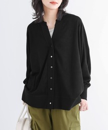 n'OrLABEL | 『カットソーVネックカーディガン』(カーディガン/ボレロ)