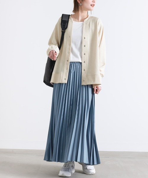 n'OrLABEL（ノアールレーベル）の「【廃盤】『カットソーVネックカーディガン』（カーディガン/ボレロ・レディース・ブラック/オフホワイト/ブルー・FREE）」の11枚目の写真