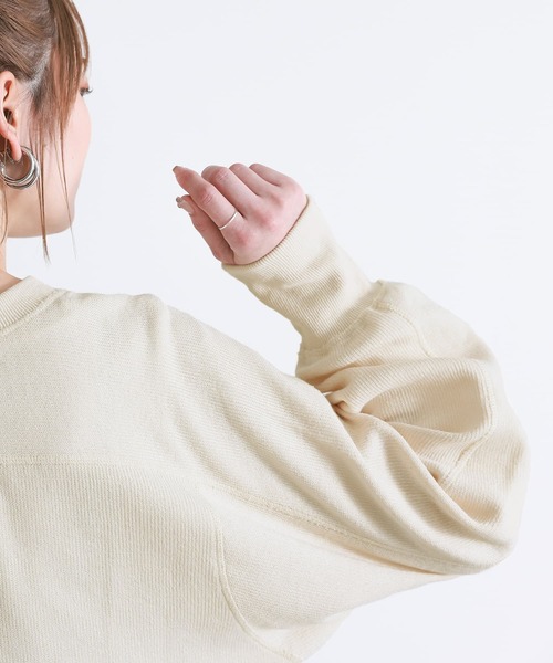 n'OrLABEL（ノアールレーベル）の「【廃盤】『カットソーVネックカーディガン』（カーディガン/ボレロ・レディース・ブラック/オフホワイト/ブルー・FREE）」の8枚目の写真