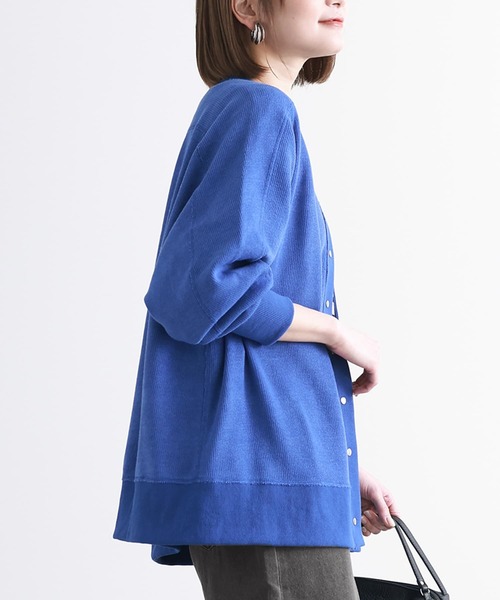 n'OrLABEL（ノアールレーベル）の「【廃盤】『カットソーVネックカーディガン』（カーディガン/ボレロ・レディース・ブラック/オフホワイト/ブルー・FREE）」の13枚目の写真