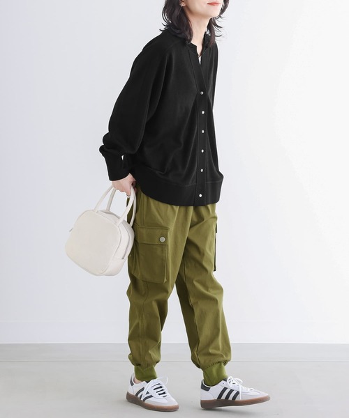 n'OrLABEL（ノアールレーベル）の「【廃盤】『カットソーVネックカーディガン』（カーディガン/ボレロ・レディース・ブラック/オフホワイト/ブルー・FREE）」の6枚目の写真